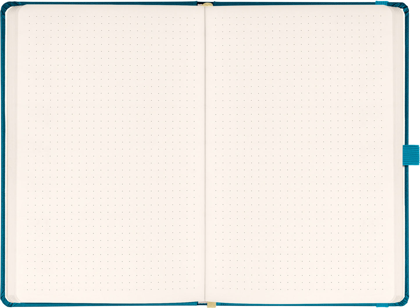 Notes Tyrkysový, tečkovaný, 13 × 21 cm