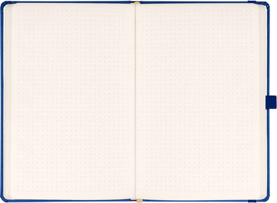 Notes Tmavě modrý, tečkovaný, 13 × 21 cm