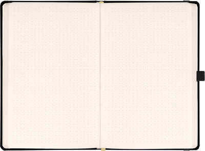 Notes Černý, tečkovaný, 13 × 21 cm