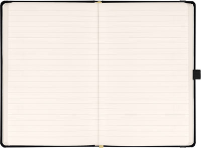 Notes Černý, linkovaný, 13 × 21 cm