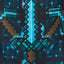 MINECRAFT Sáček Blue Axe and Sword