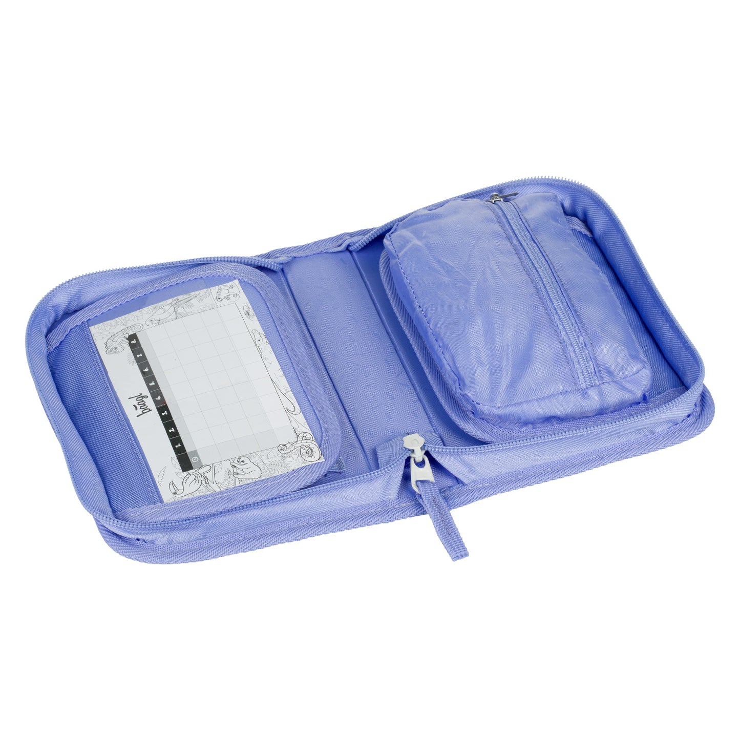 Školní penál jednopatrový Duha červený