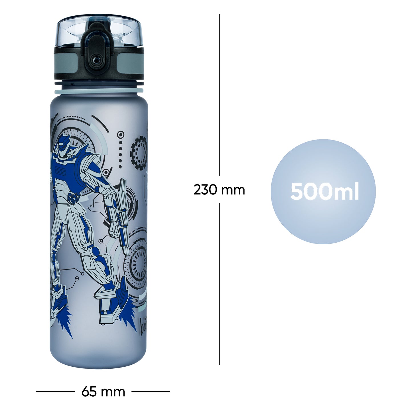 Tritanová láhev na pití Roboti, 500 ml