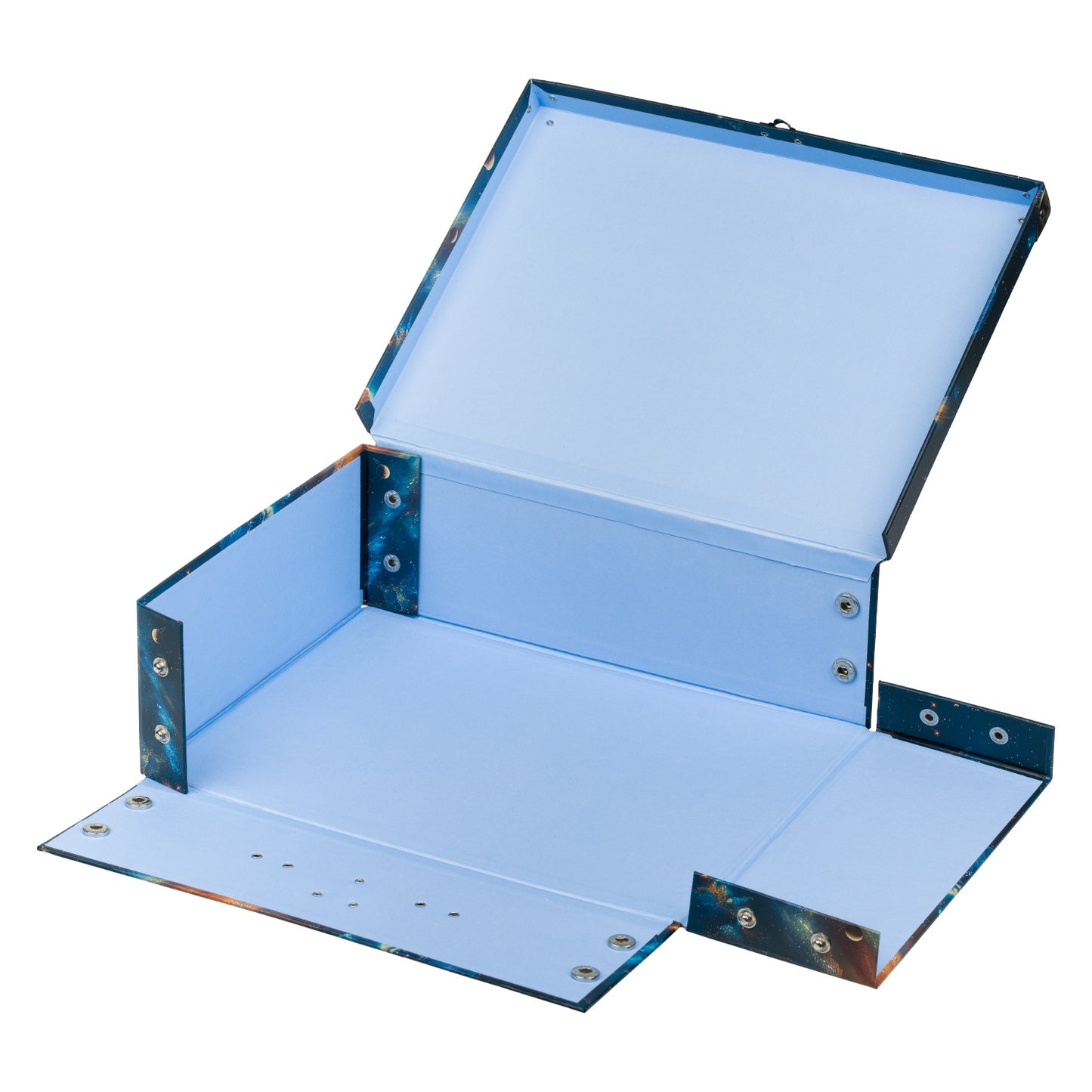 Skládací školní kufřík Vesmír s kováním