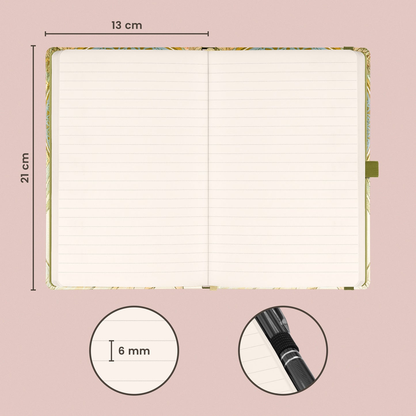 Notes Alfons Mucha – Poezie, linkovaný, 13 × 21 cm