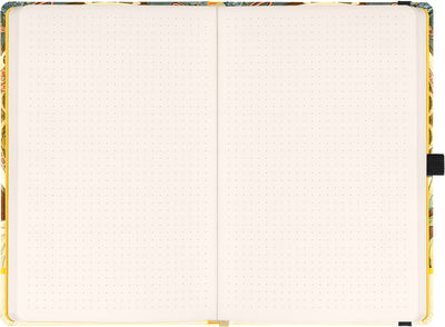 Notes Alfons Mucha – Pero, tečkovaný, 13 × 21 cm