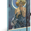 Notes Alfons Mucha – Luna, tečkovaný, 13 × 21 cm