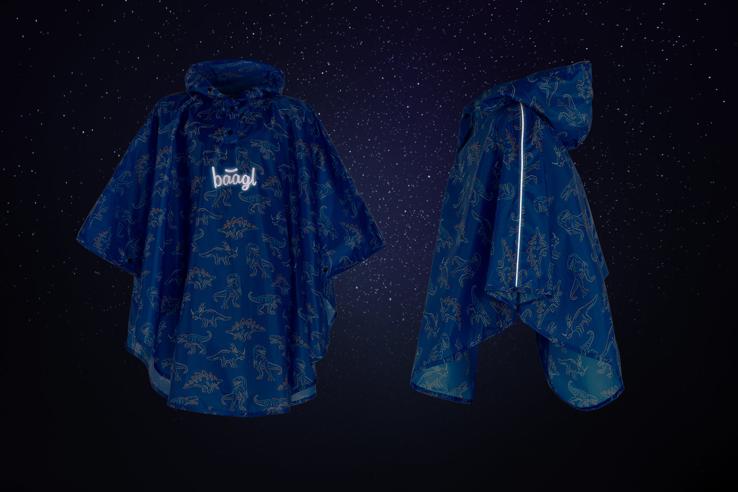 Outdoor pláštěnka pončo Dino vel. S (110 -130 cm)