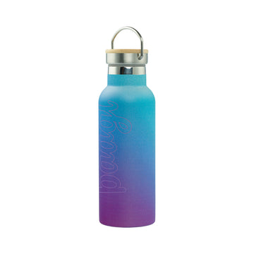 Termoláhev s bambusovým víčkem Gradient modro-fialová, 500 ml