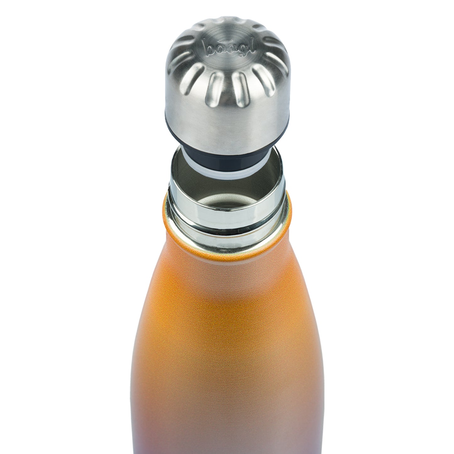 Termoláhev s kovovým víčkem Gradient žluto-fialová, 500 ml