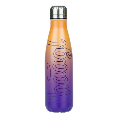 Termoláhev s kovovým víčkem Gradient žluto-fialová, 500 ml