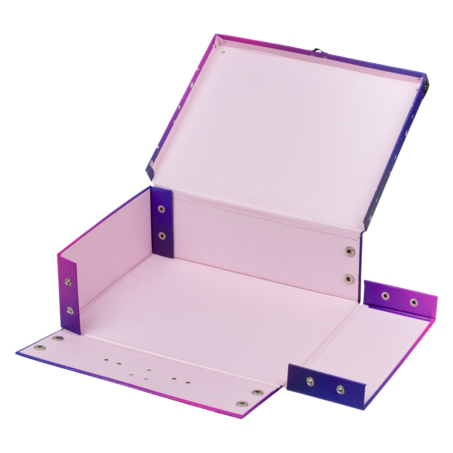 Skládací školní kufřík Srdce s kováním