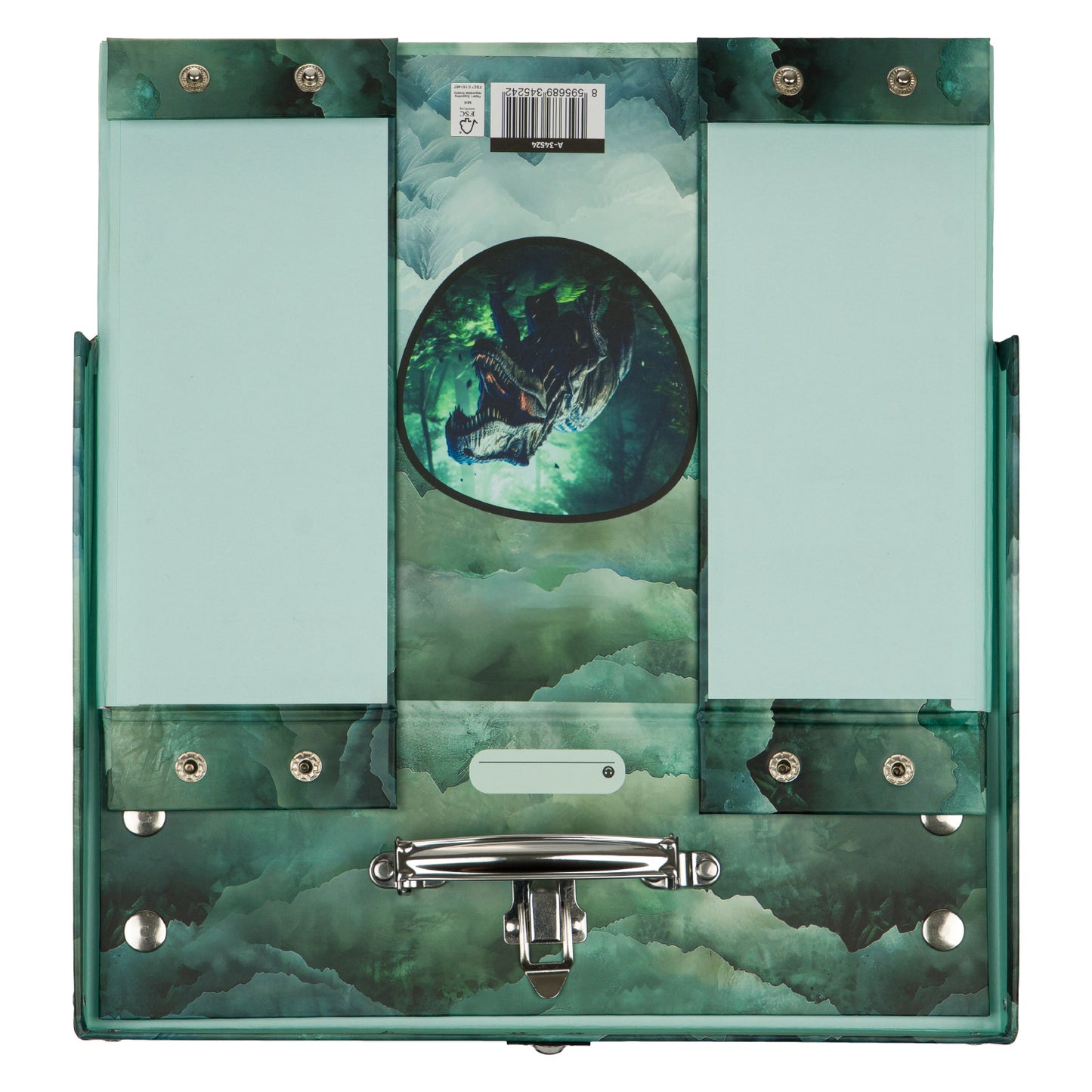 Skládací školní kufřík Dino s kováním