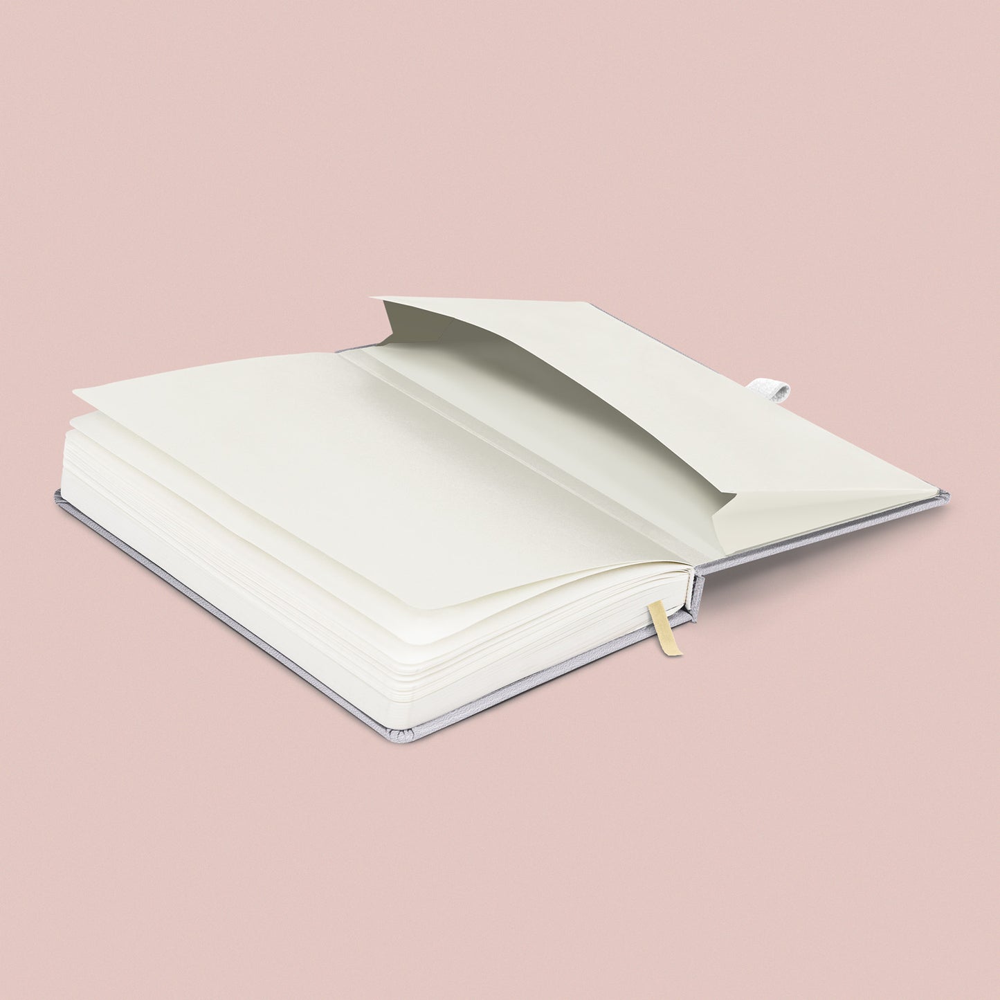 Notes Balacron, stříbrný, linkovaný, 15 x 21 cm