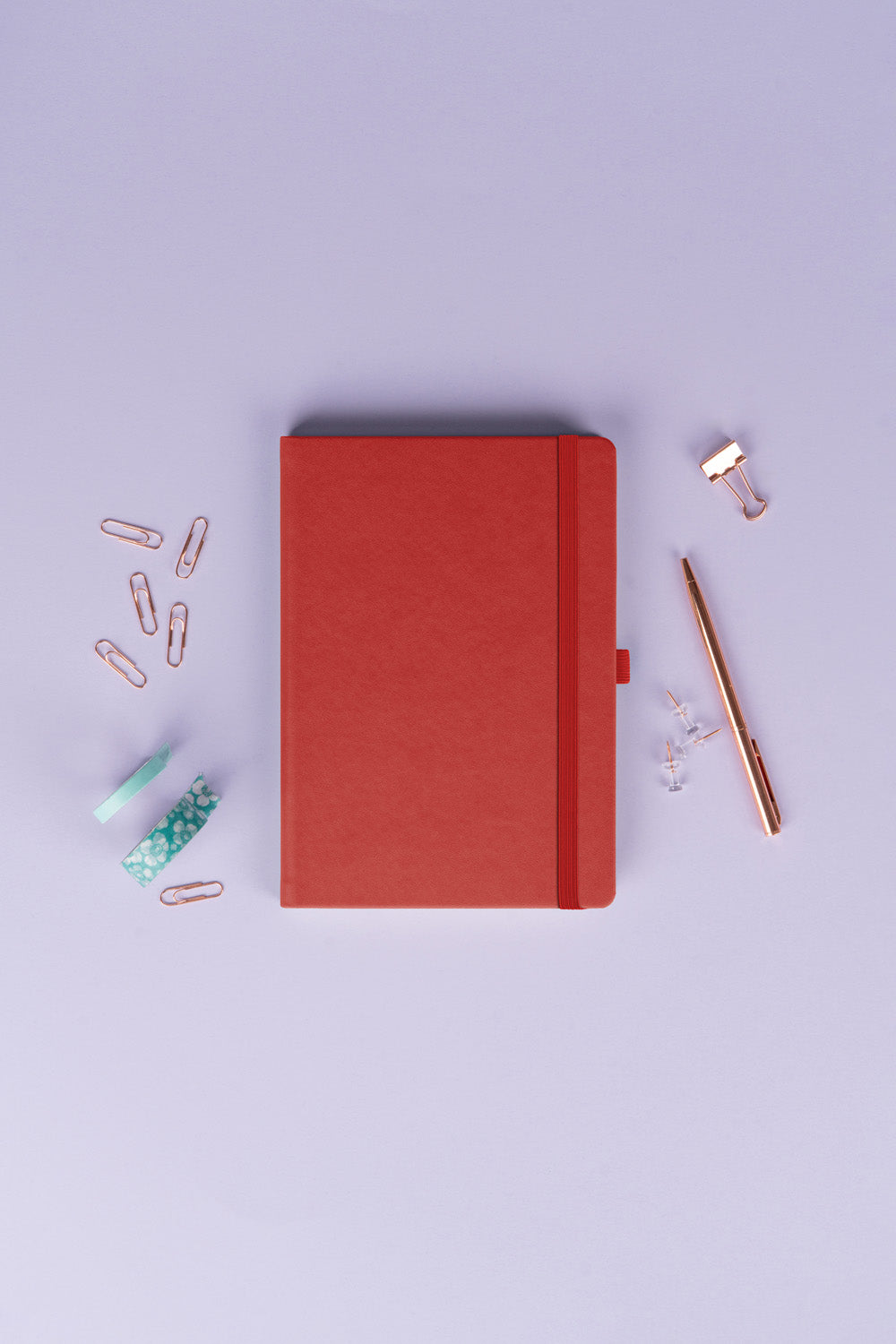 Notes Aprint, červený, linkovaný, 15 x 21 cm