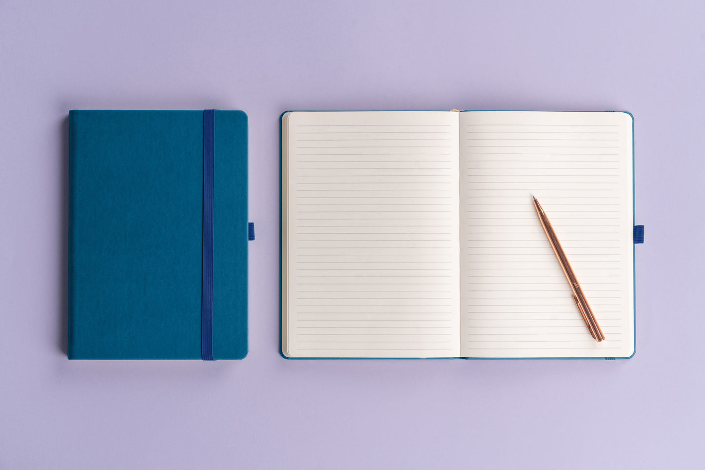 Notes Aprint, modrý, linkovaný, 15 x 21 cm