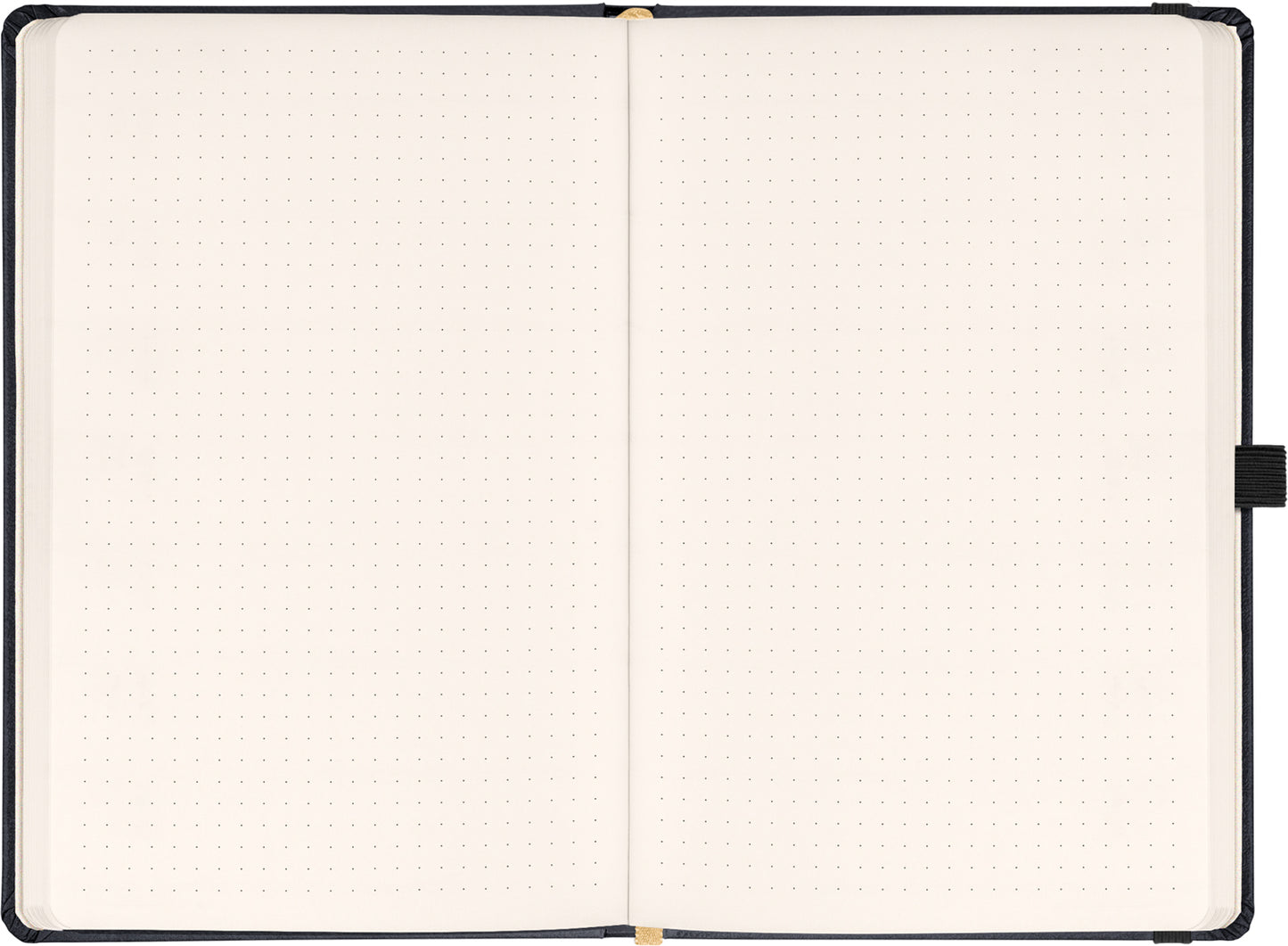 Notes Aprint, černý, tečkovaný, 15 x 21 cm