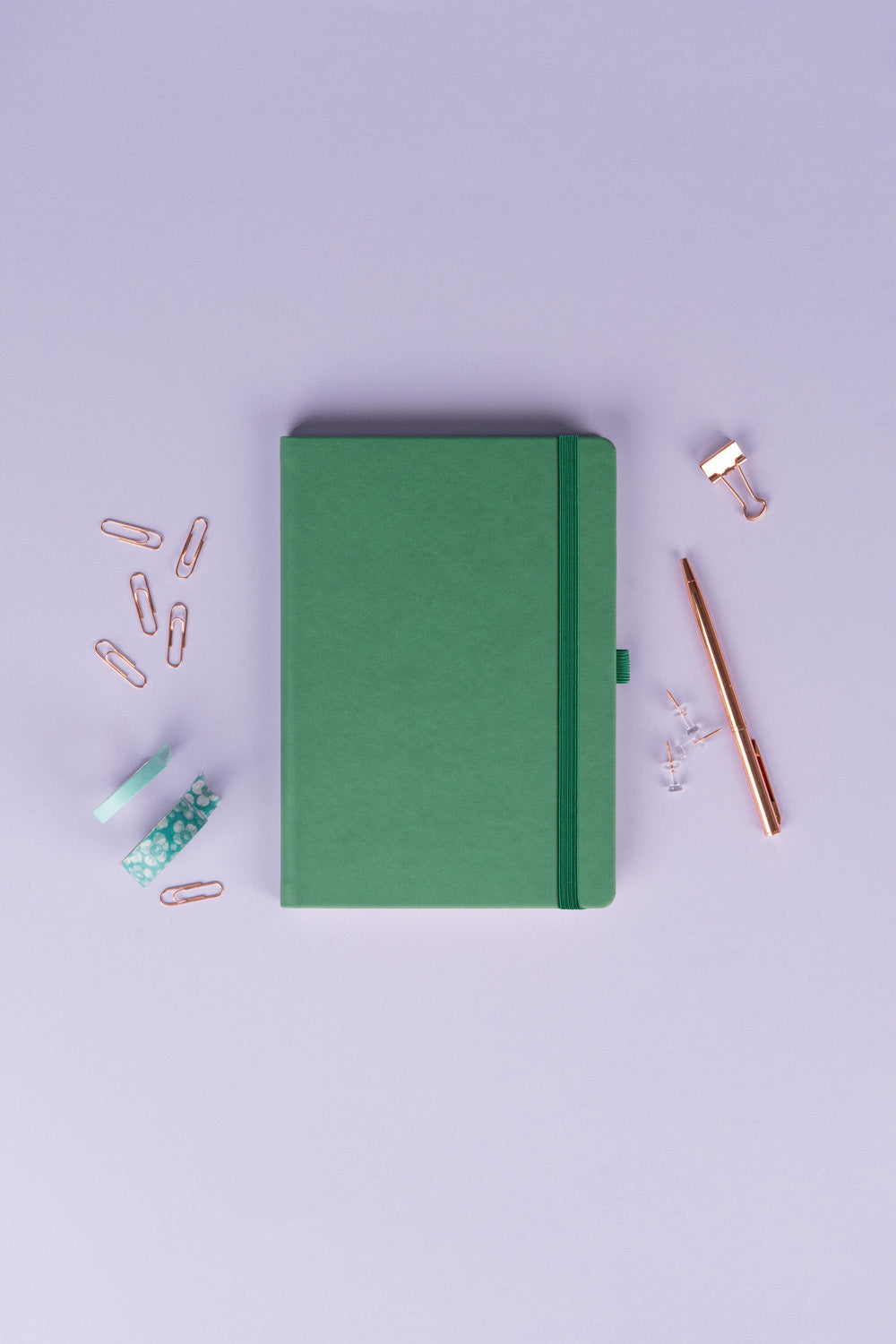 Notes Aprint, zelený, tečkovaný, 15 x 21 cm