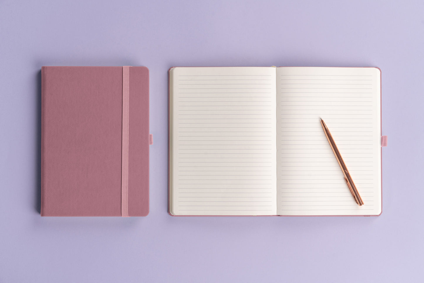 Notes Aprint Neo, růžový, linkovaný, 15 x 21 cm