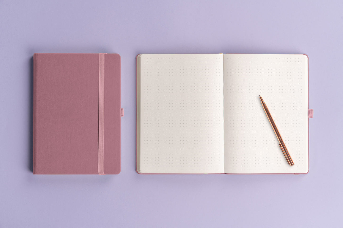 Notes Aprint Neo, růžový, tečkovaný, 15 x 21 cm