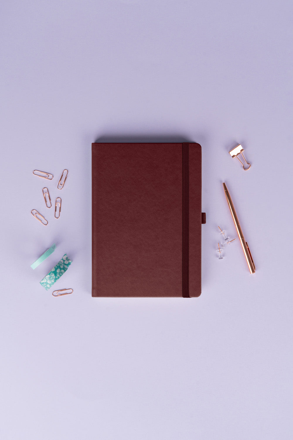 Notes Aprint Neo, vínový, tečkovaný, 15 x 21 cm