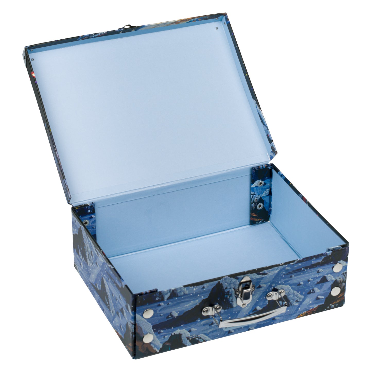 Skládací školní kufřík Pixel Space s kováním