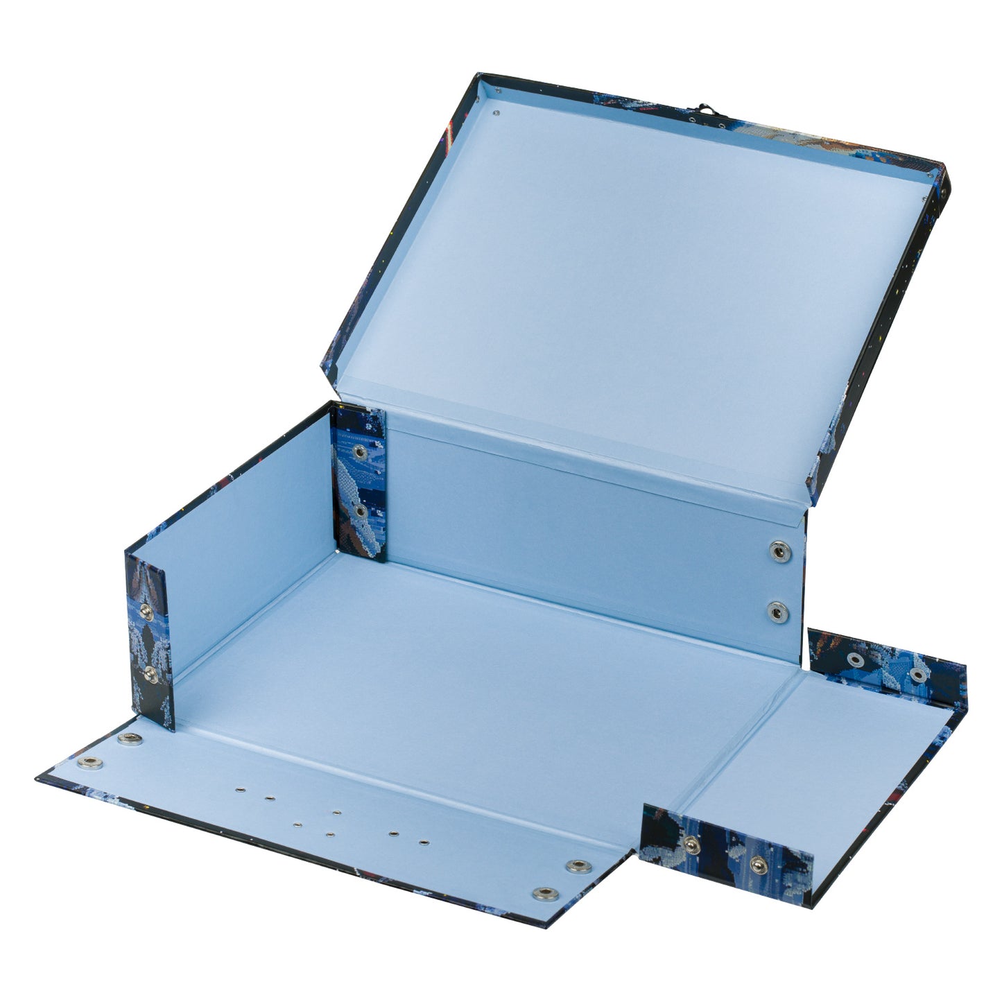 Skládací školní kufřík Pixel Space s kováním