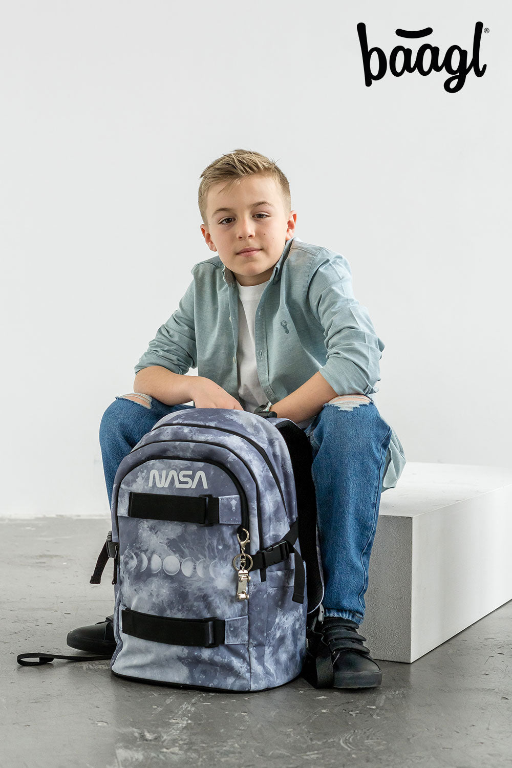 Školní set Skate NASA Grey II