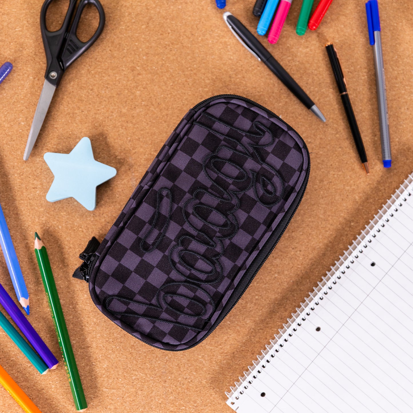 Školní penál etue Ska šedá