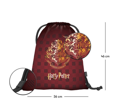 Sáček Harry Potter Bradavice vínový