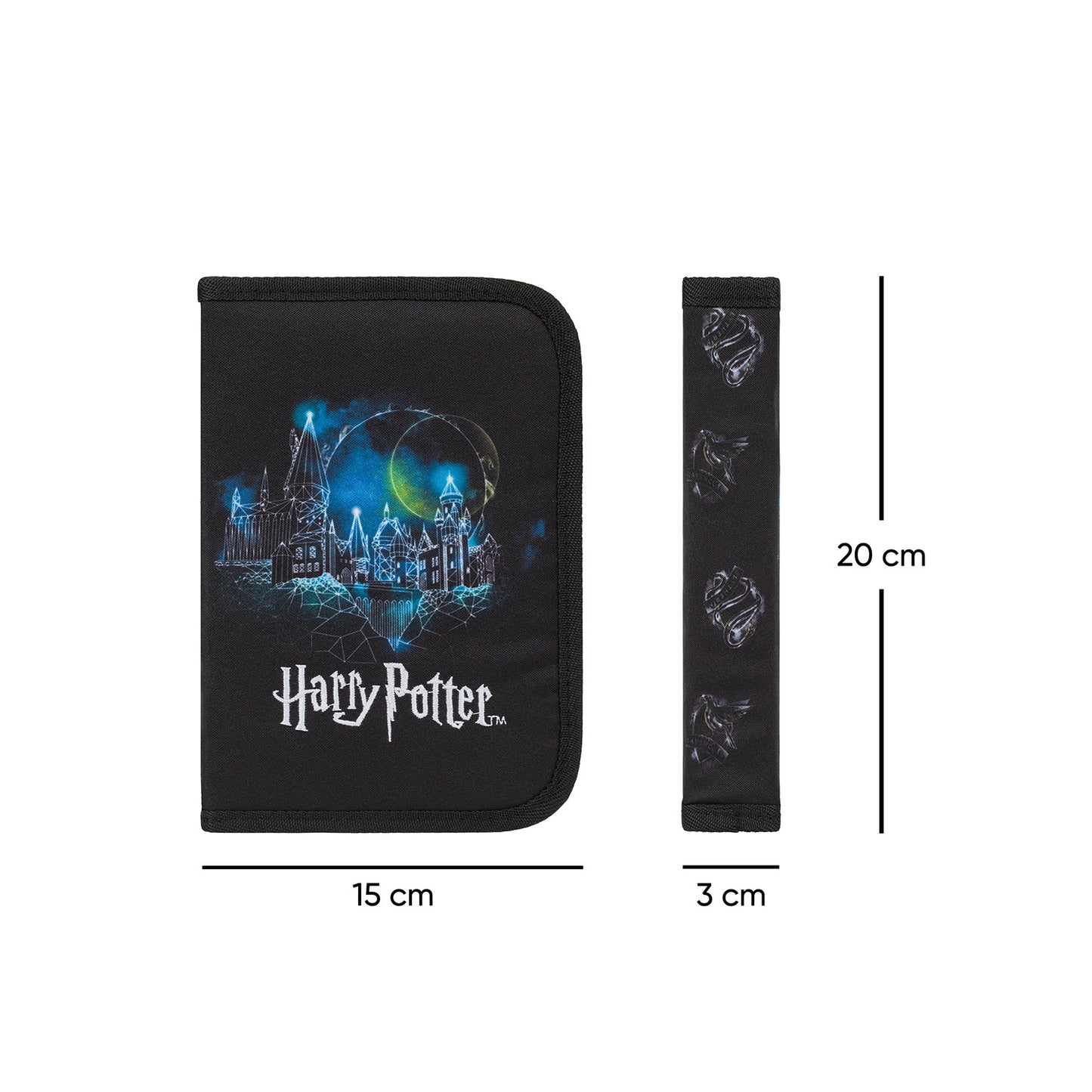 Školní penál jednopatrový Harry Potter Bradavice Lumos