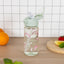 Tritanová láhev na pití s brčkem Duha, 500 ml