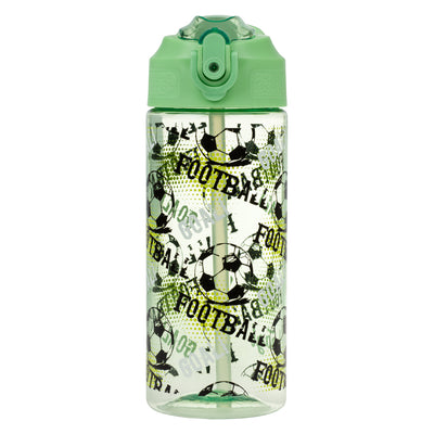 Tritanová láhev na pití s brčkem Fotbal, 500 ml