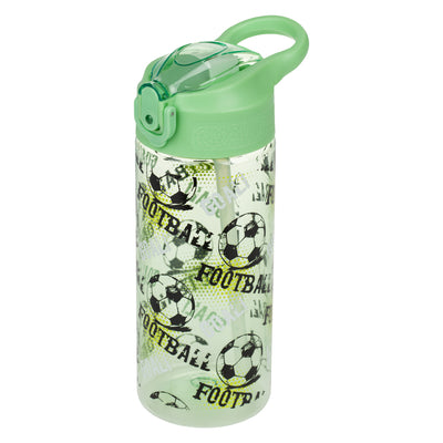 Tritanová láhev na pití s brčkem Fotbal, 500 ml