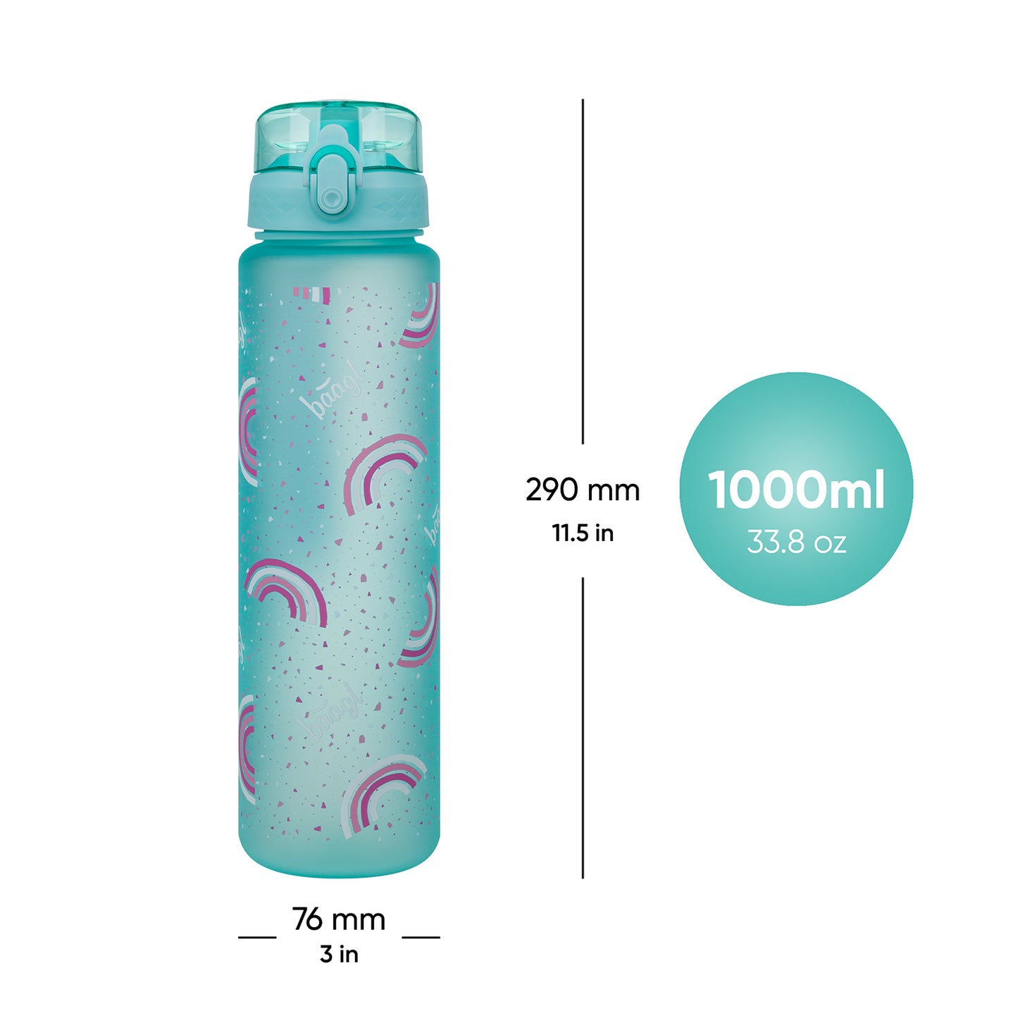 Tritanová láhev na pití Duha, 1000 ml