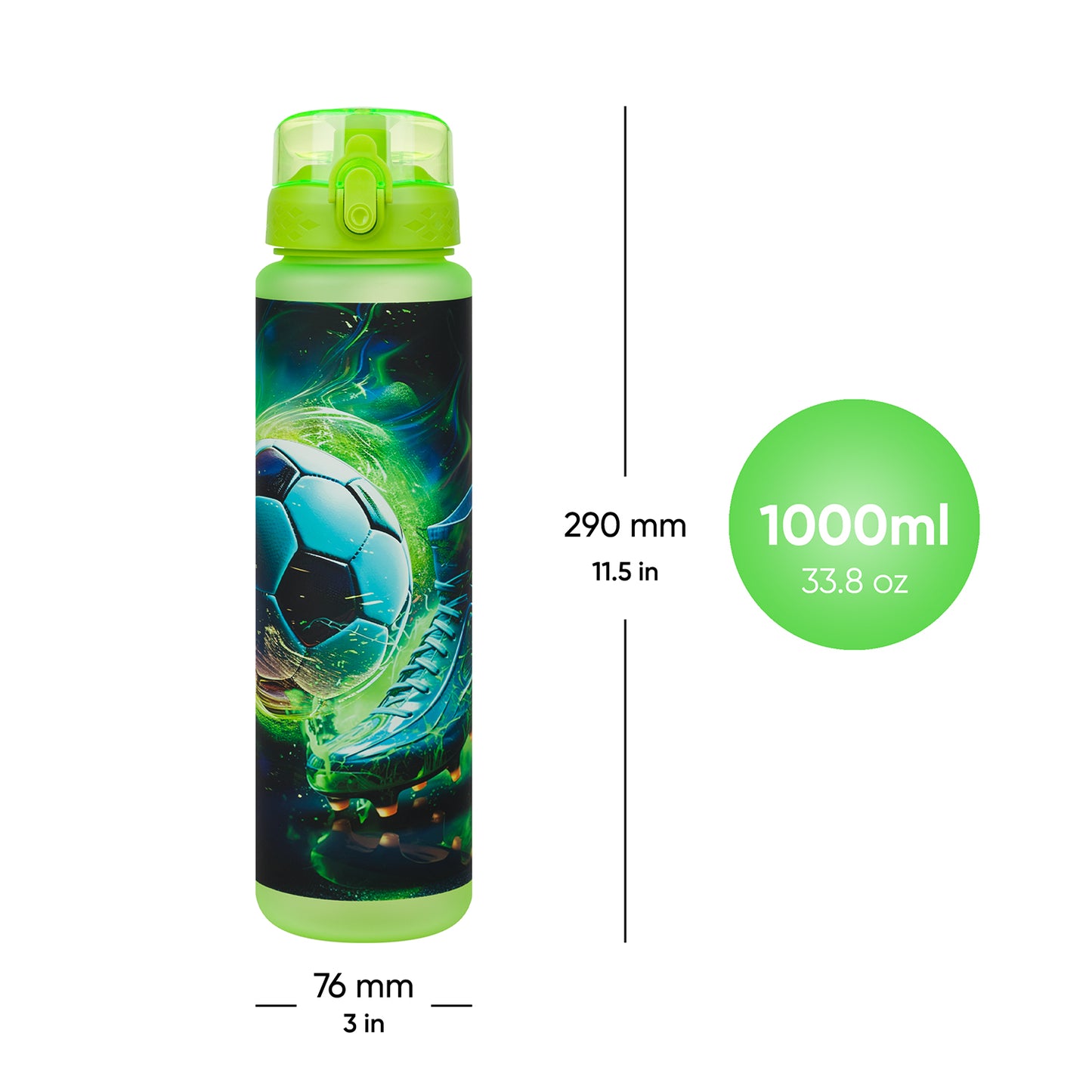 Tritanová láhev na pití Fotbal, 1000 ml