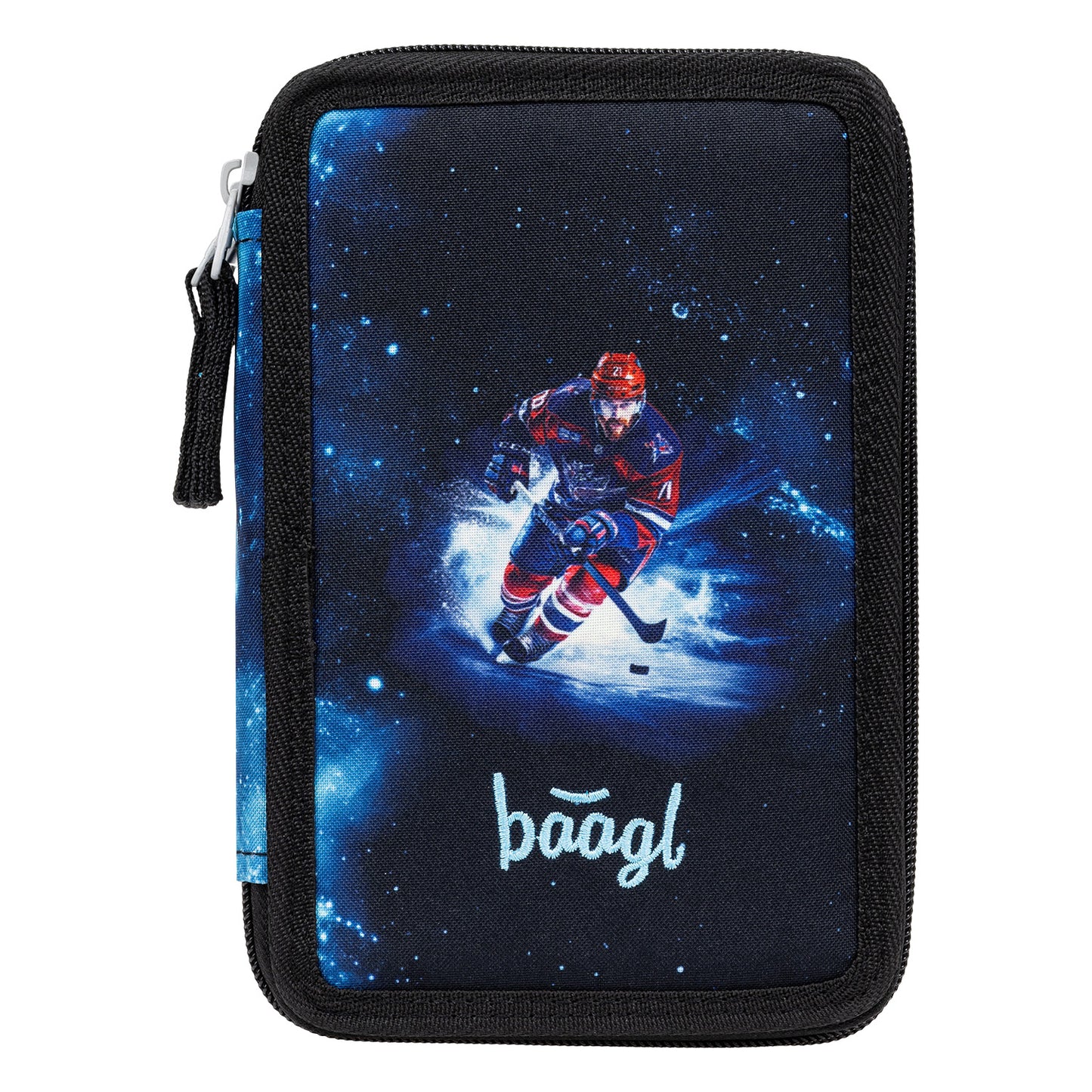 Školní penál třípatrový Hokej