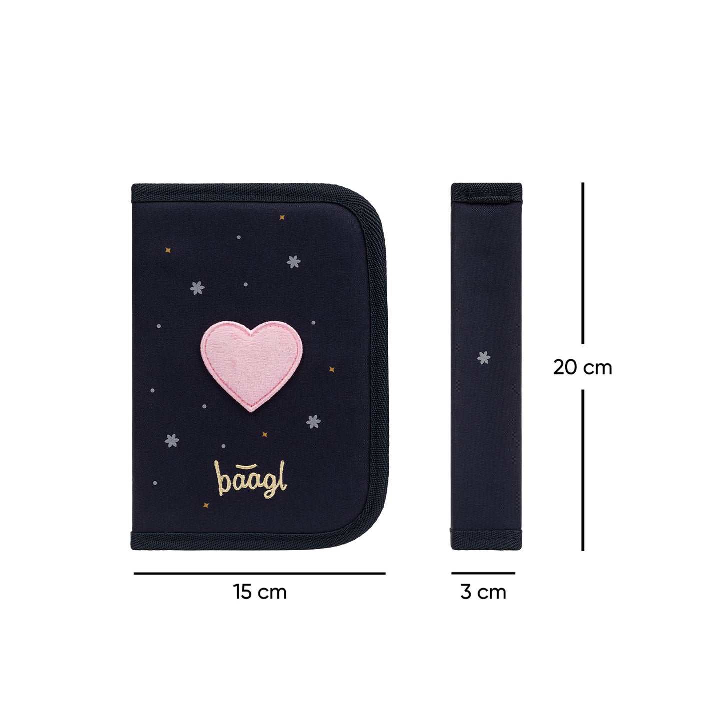 Školní penál jednopatrový Unicorn Gold