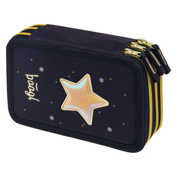 Školní penál třípatrový Unicorn Gold
