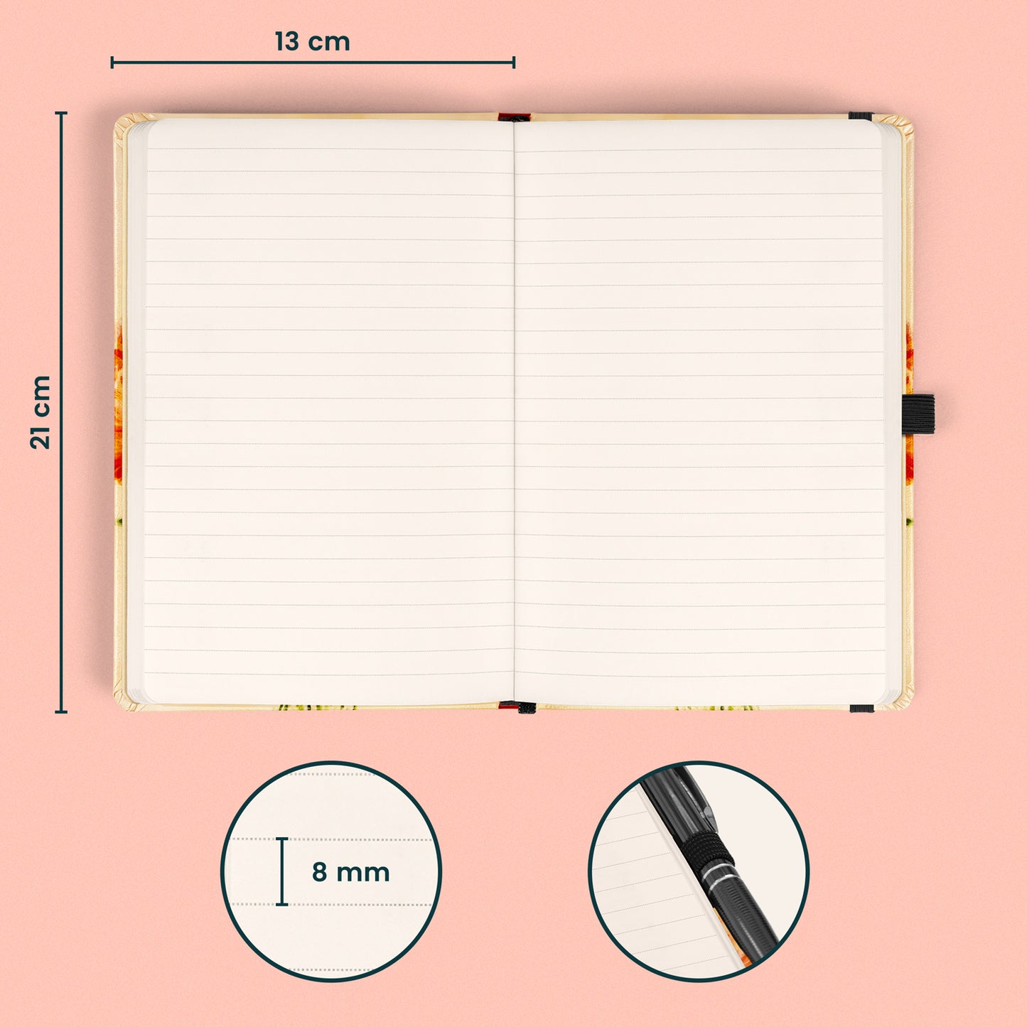 Notes Máky Kateřiny Winterové, linkovaný, 13 x 21 cm