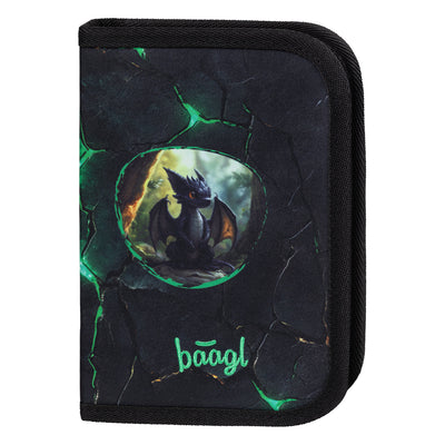 Školní penál jednopatrový Draci