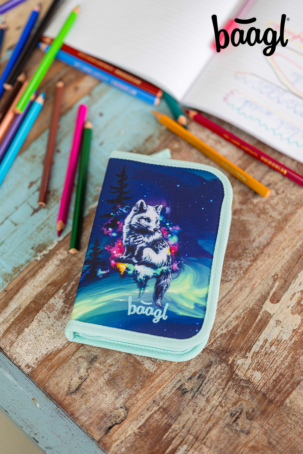 Školní penál jednopatrový Aurora