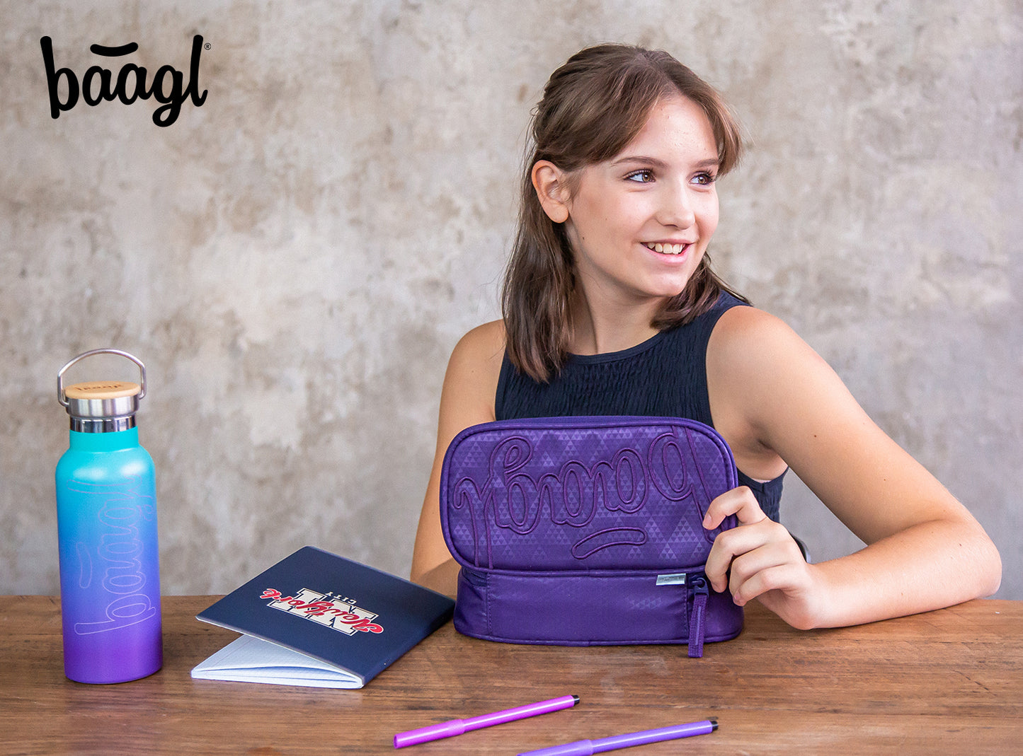 Školní set Coolmate Plum