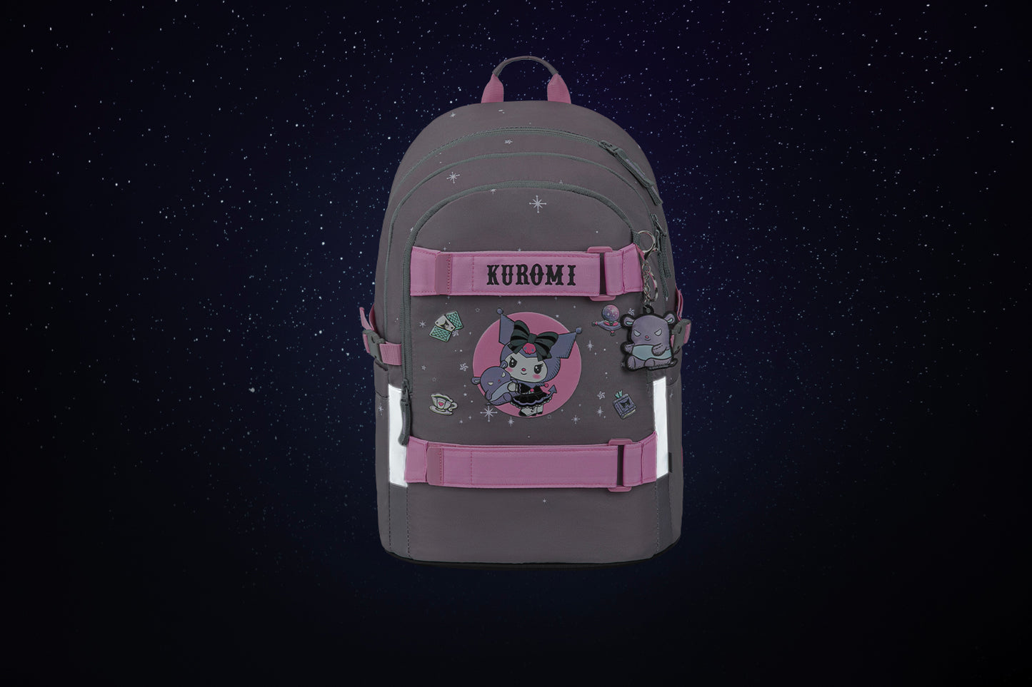 Školní batoh Skate Kuromi Grey