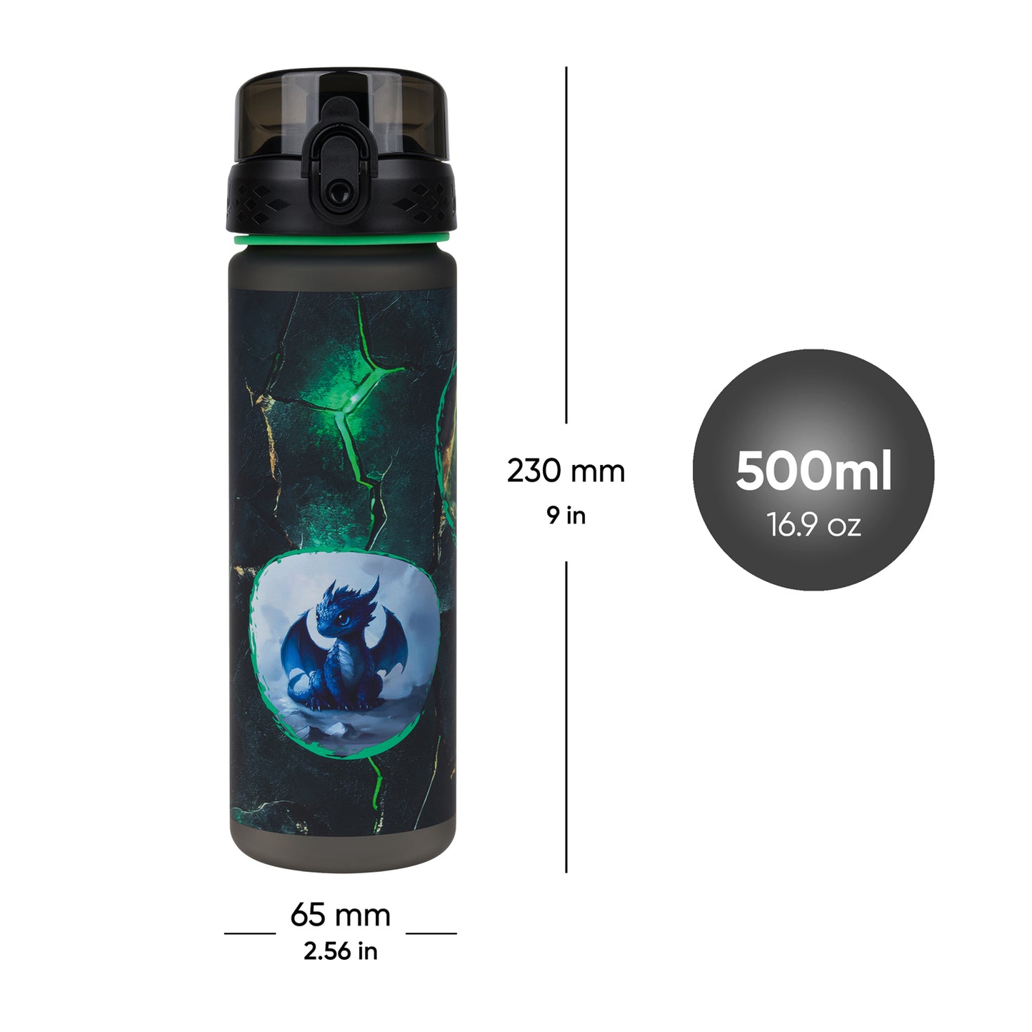 Tritanová láhev na pití Draci, 500 ml