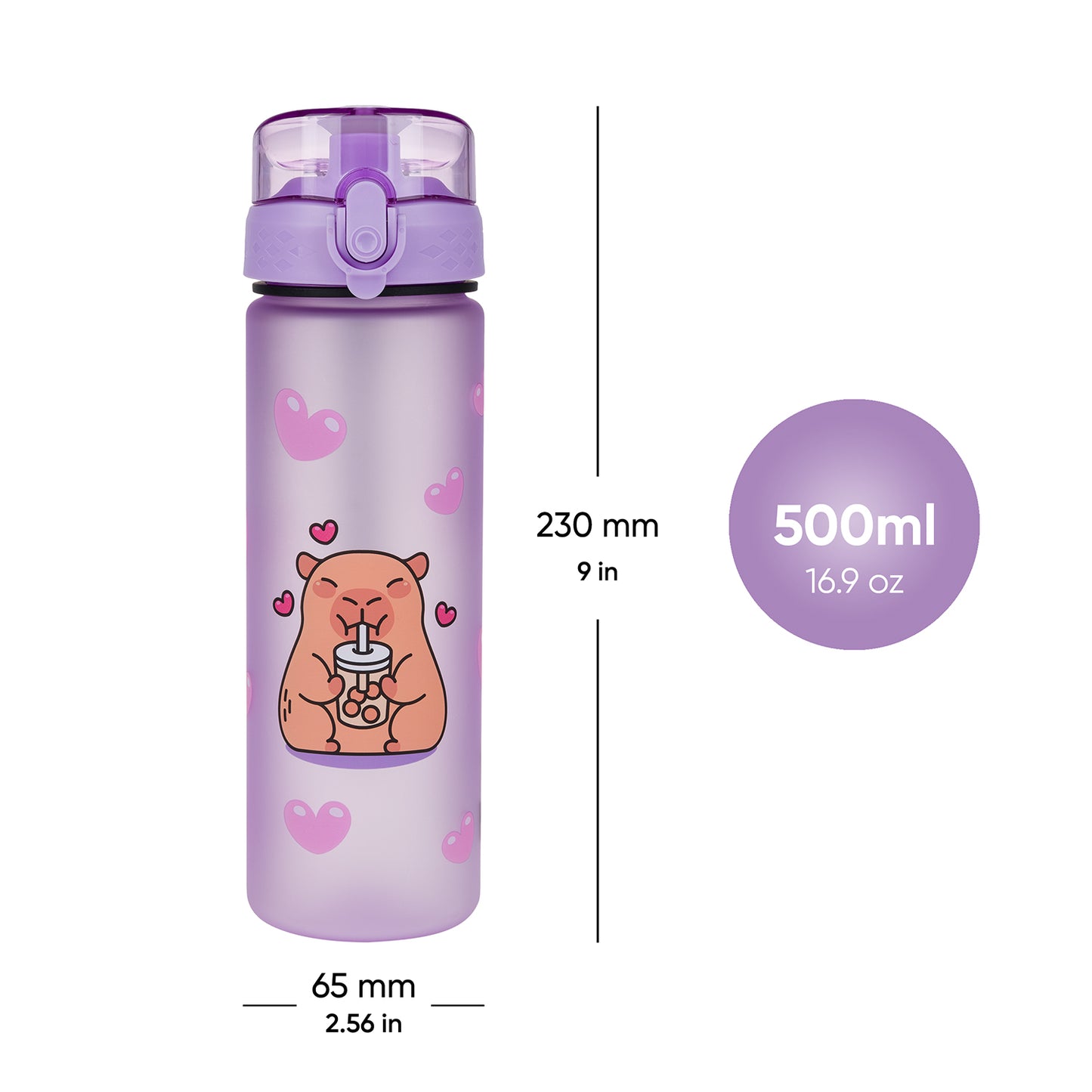 Tritanová láhev na pití Kapybara, 500 ml