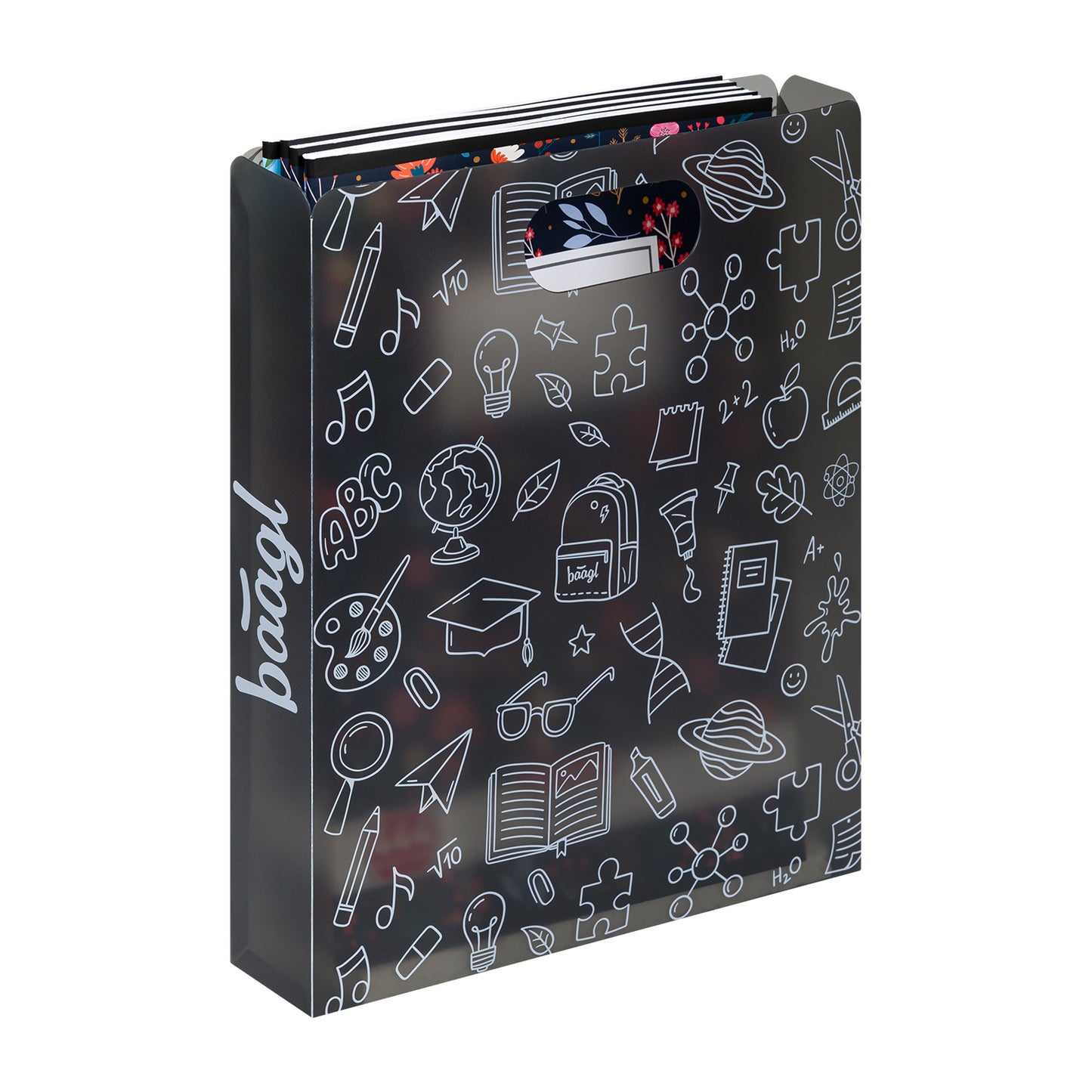 Plastové desky na školní sešity School šedá