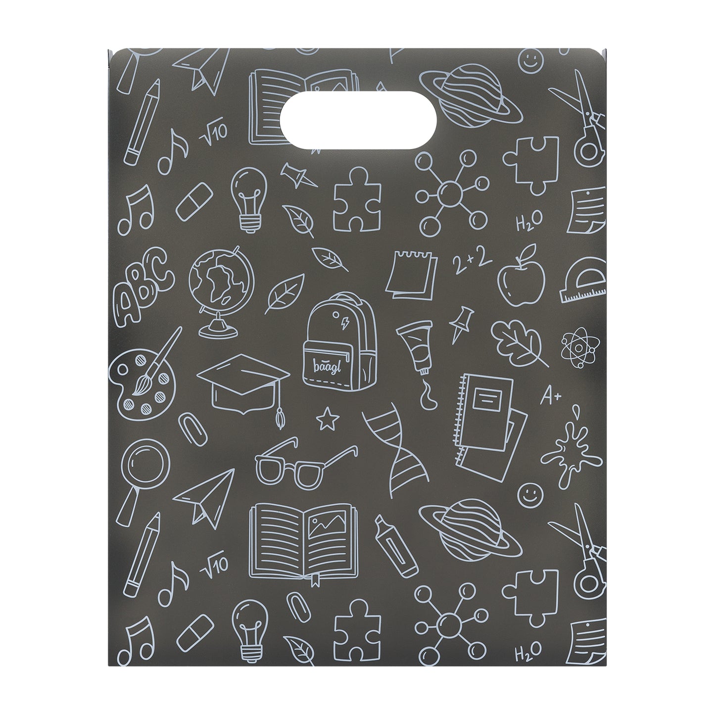 Plastové desky na školní sešity School šedá