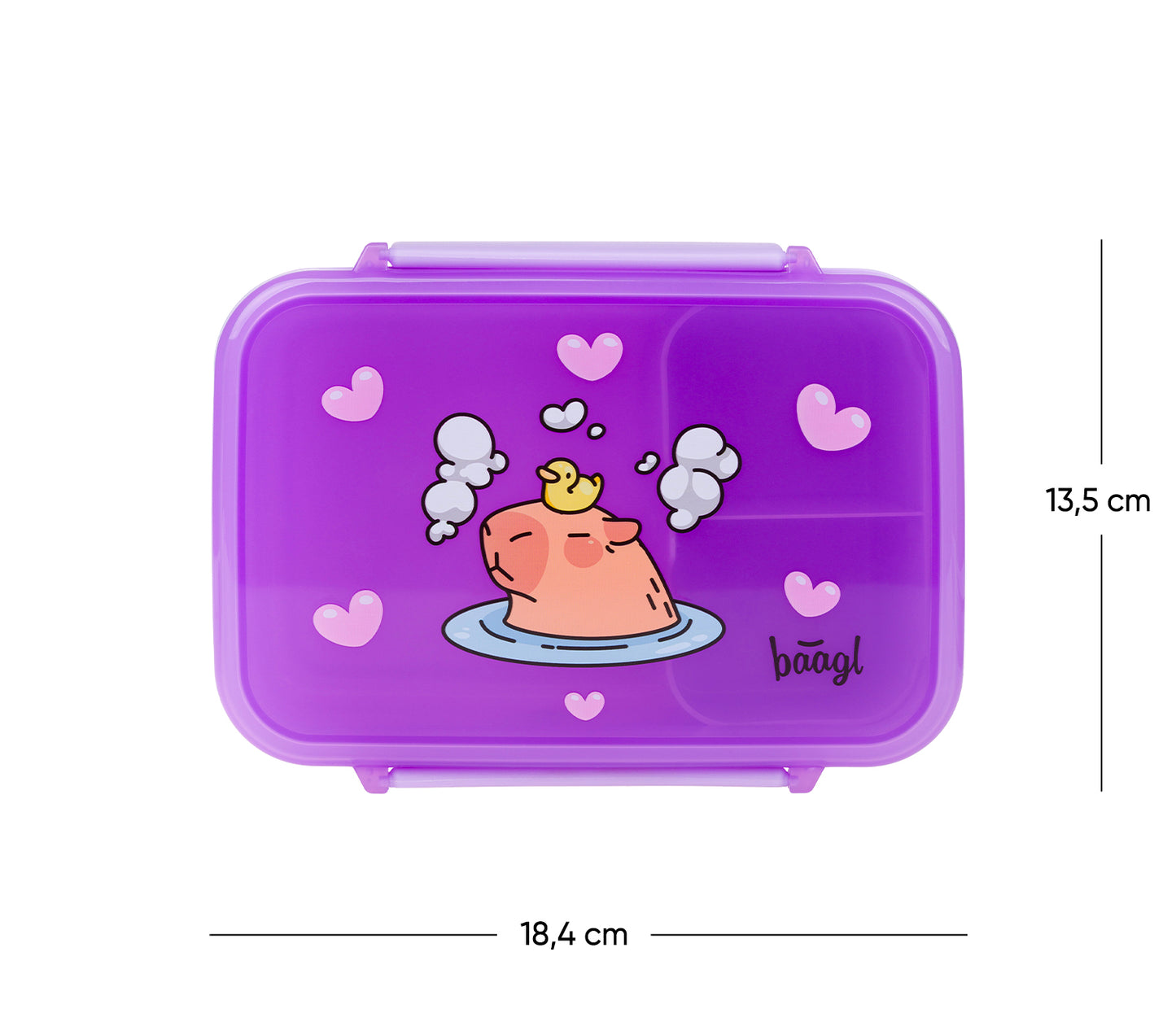 Box na svačinu s přihrádkami Kapybara