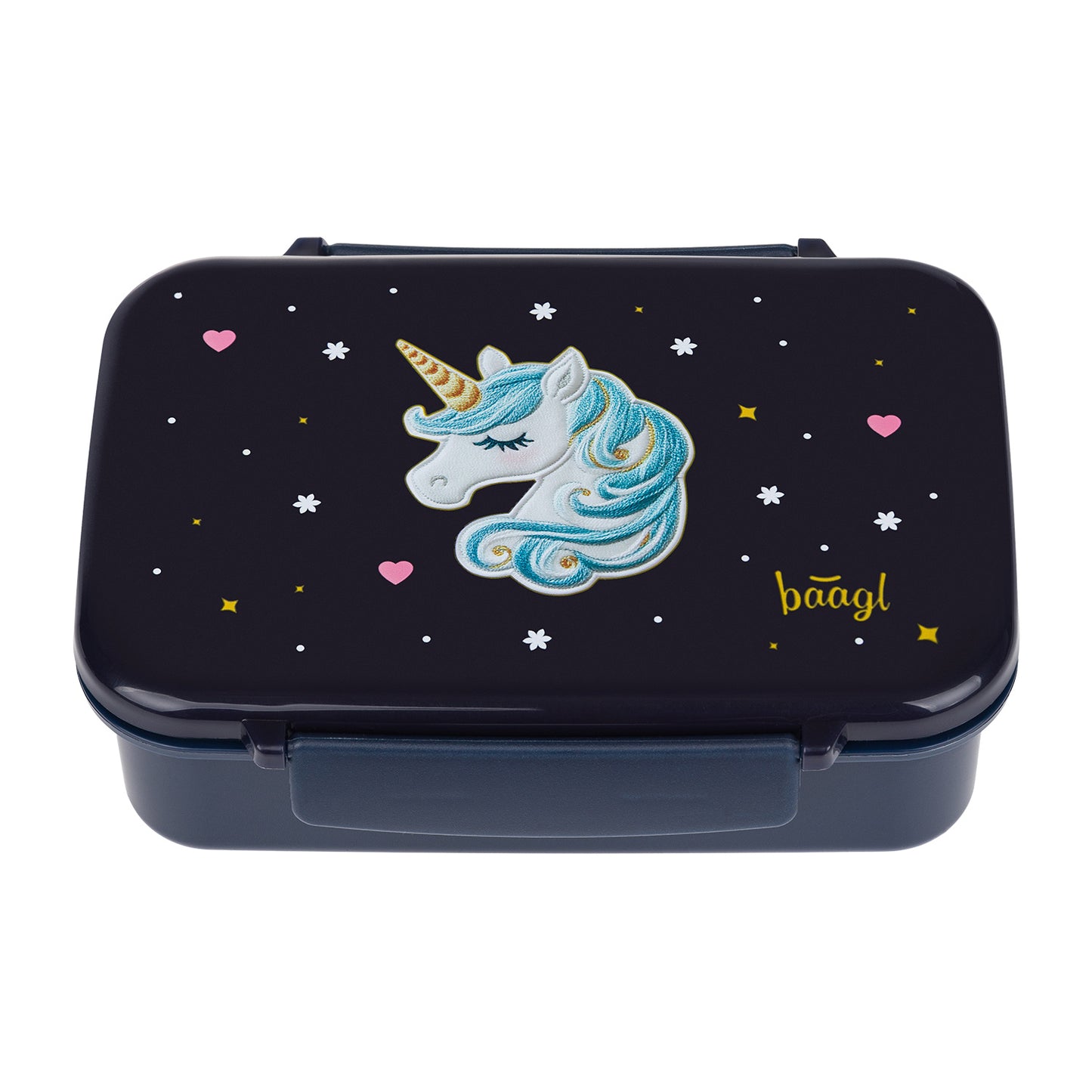 Box na svačinu s přihrádkami Unicorn Gold